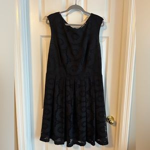 Black eyelet dress